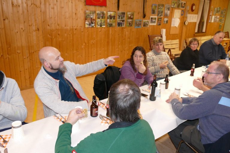 Abendessen im Vereinshaus – 3D Indoor 2019, Arrowclub Dudelange