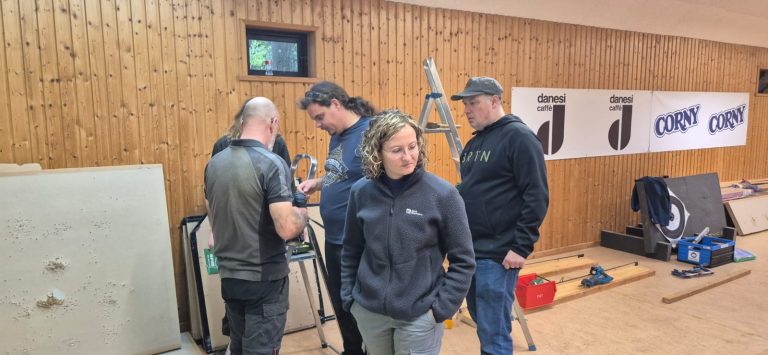 Vorbereitung in der Halle – Neue Scheiben in der Indoor-Halle 2026, Arrowclub Dudelange
